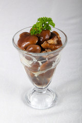 Seasonal pickled mushrooms
