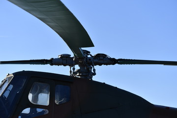 Rotorblätter eines Helikopters