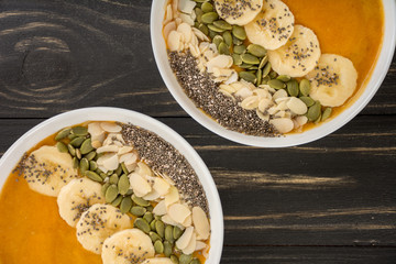 Pumpkin smoothie bowl