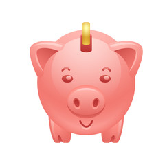 Piggy Bank - Novo Icons. A professional, pixel-aligned icon designed on a 32 x 32 pixel grid and redesigned on a 16 x 16 pixel grid for very small sizes.