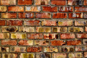 Old brick wall texture background. Grunge brick