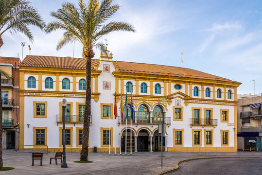 City hall at the place of Constitution in Dos Hermanas town near Sevilla - Spain