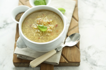 Lentil soup with vegetables
