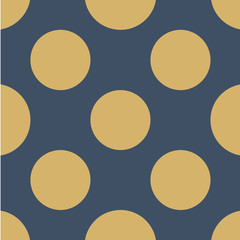 Polka dot seamless pattern. Dotted background with circles, dots, rounds Vector illustration 