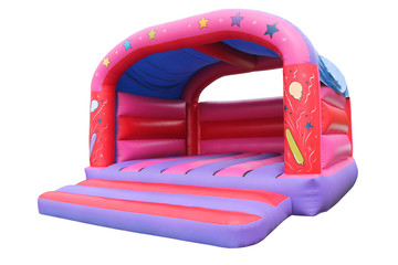 A Large Inflatable Bouncy Castle Childrens Play Area.