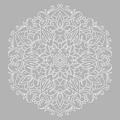 mandala on a gray background