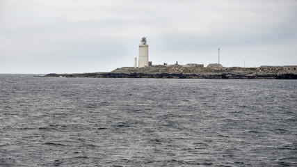 Faro del puerto de Tarifa. Espa&ntilde;a.