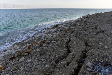 Dead Sea shoaling coast.