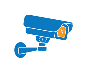 Video surveillance security camera icon.