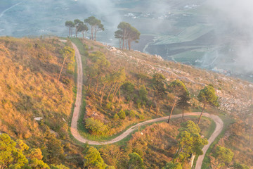 Sentiero ciclabile ad Erice, Sicilia IT