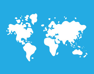 World map vector.