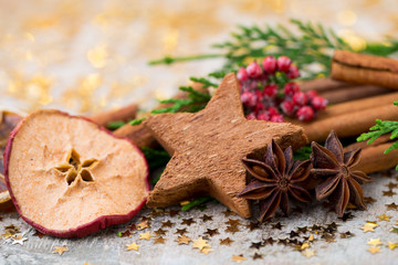 Zimt and Anis. Christmas greeting card.