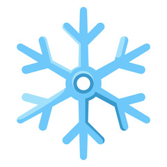 Fototapeta premium Vector Single Icon - Abstract Decoration Snowflake Symbol