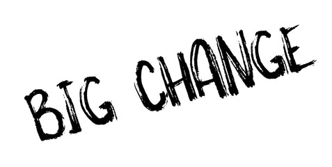 Big Change rubber stamp. Grunge design with dust scratches. Effects can be easily removed for a clean, crisp look. Color is easily changed.