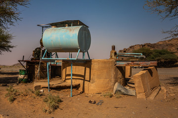 A well in Wadi Massal, Riyadh Province, Saudi Arabia