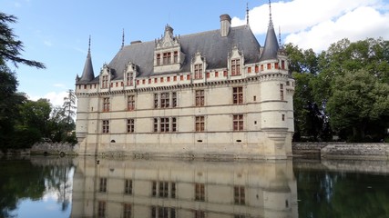 Ch&acirc;teau d'Azay Le Rideau, Indre-et-Loire, r&eacute;gion Centre-Val de Loire, France.