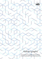 Graphic illustration with geometric pattern. Eps10 Vector illustration.