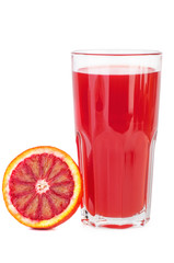 Red bloody orange juice
