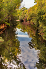 The river with a quiet current
