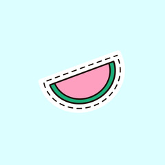 Watermelon hand-drawn sticker