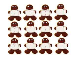 Fototapeta premium Funny cookies for Christmas