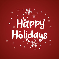 Fototapeta na wymiar Happy holidays vector background. Brochure template, poster, greeting card