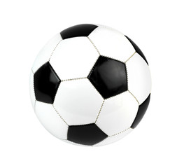 Soccer ball isolated on white background.