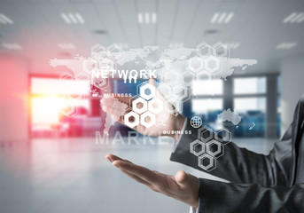 Modern technologies for successful business concept.