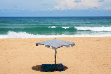 umbrella and soft sheet on beach, Phuket