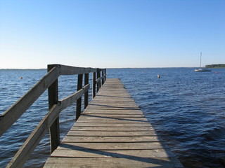 Obraz premium Jezioro Lacanau - Akwitania - Francja