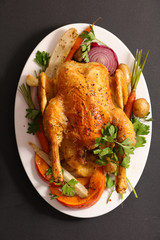 roasted chicken or turkey