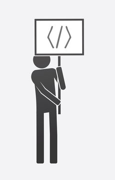 Isolated demonstrator with a code sign