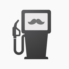 Isolated fuel pump with a moustache