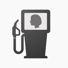 Fototapeta premium Isolated fuel pump with a female head