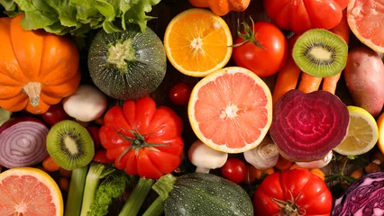 Keuken spatwand met foto fruit and vegetable © M.studio