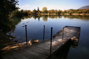 Fototapeta premium lago di telese