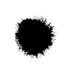 ink  blob or drop isolated on white background