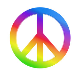 Peace Symbol Isolated