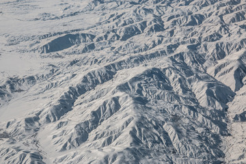 Fototapeta premium Snowy Mountains Winter Landscape 