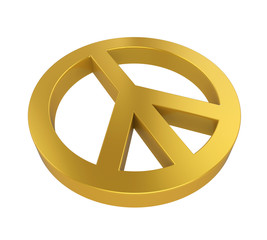 Peace Symbol Isolated