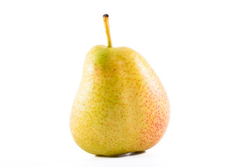 Fresh williams pears or bartlett pear isolated on white background. 