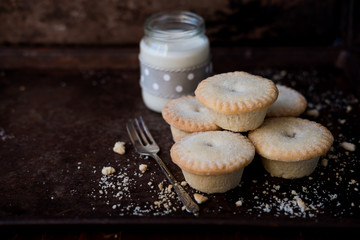 Close up of mince pies