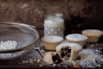 Close up of mince pies