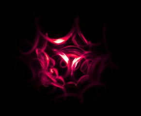 Overlay light, an abstract pattern on a dark background