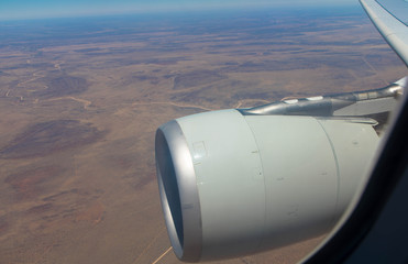 Flug über Namibia