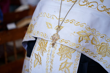 luxury clothes for the priest with embroidery and gold