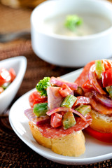Salami sandwich