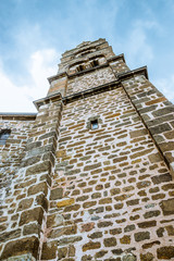 Fototapeta na wymiar La Chapelle Saint-Michel d'Aiguilhe au Puy-en-Velay