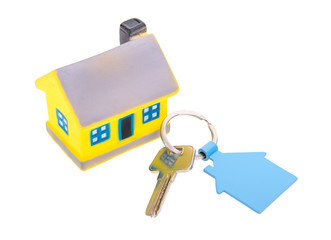 house key isolated on white