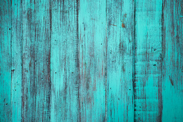 Fototapeta na wymiar Blue color, grunge old scratched wood board textured background